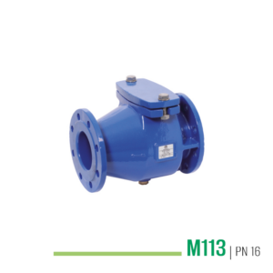 M113 - Valvola di ritegno a battente gommato conforme al DM174