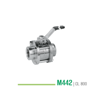 M442 - Three-piece ball valve