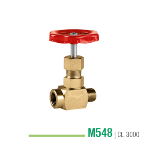 M548 - Pressure gauge valve with reset screw
