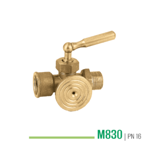 M830 - Pressure gauge tap with control flange